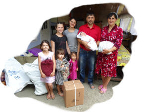 Clothing brings relief to Christian families in Moldova