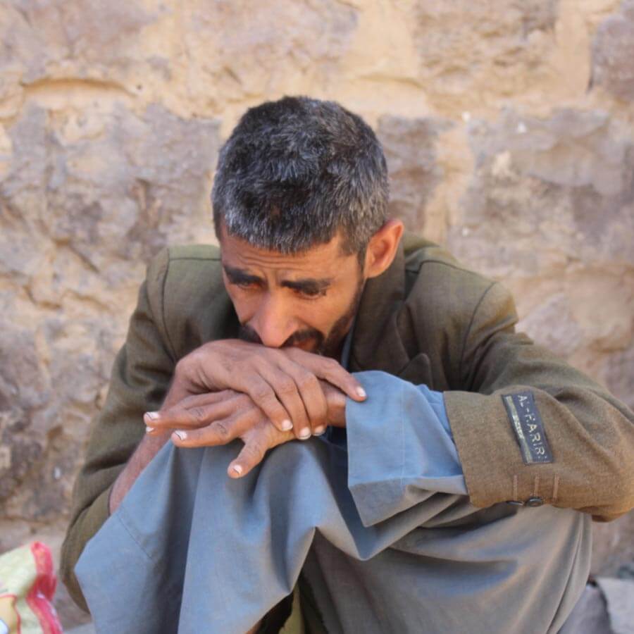 War victim in Yemen