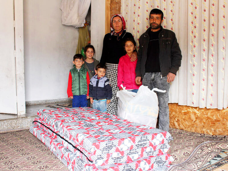 Syrian refugees in need