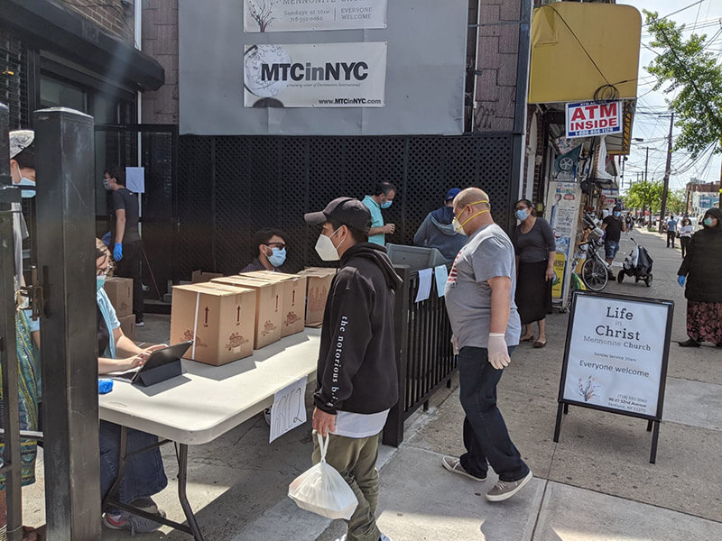 Food distribution in New York, Christian Aid Ministries