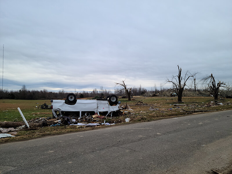 Aftermath of deadly tornadoes, Christian Aid Minstries