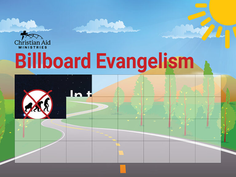 Billboard Evangelism Chart with stickers