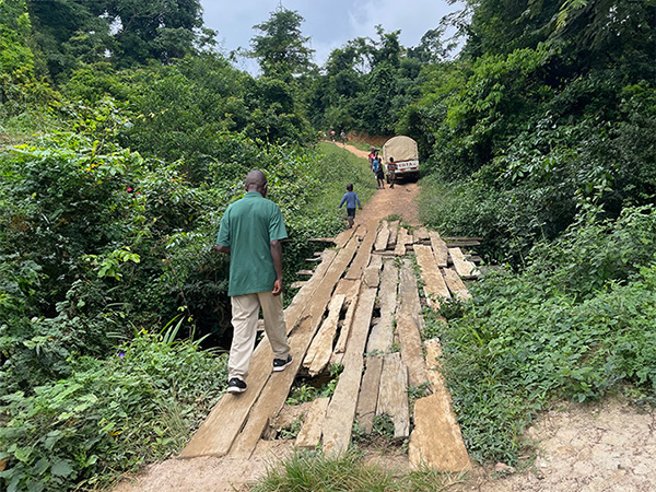 Difficult roads in Liberia