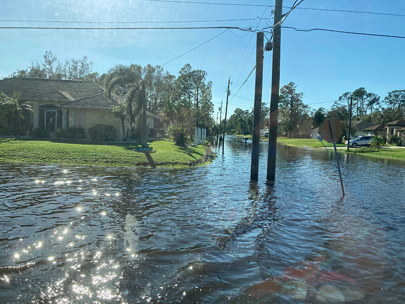 Hurricane Ian flood waters, Christian Aid Ministries