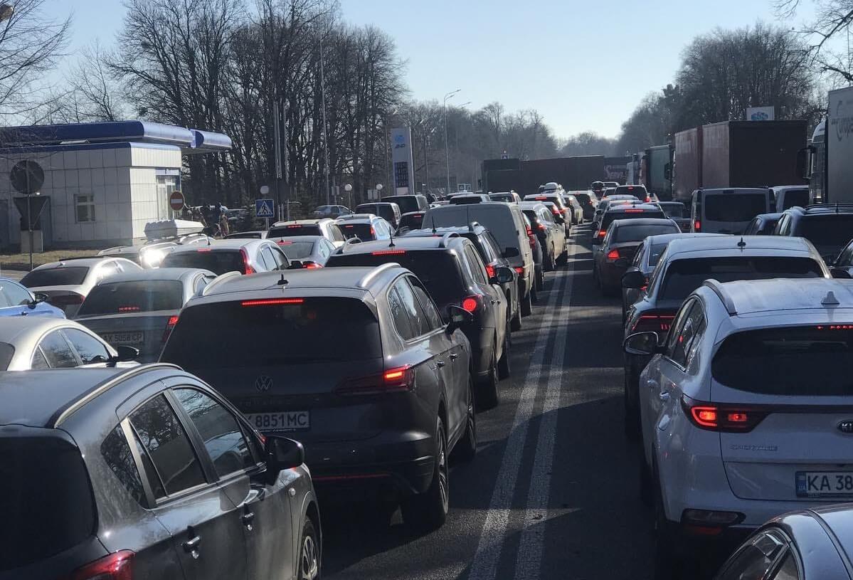 Traffic out of Ukraine